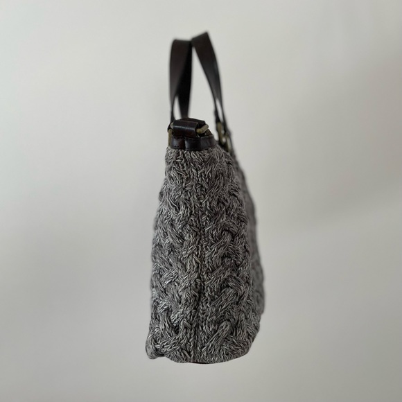 UGG Cable Knit 🧶 Satchel in Gray - Picture 6 of 12